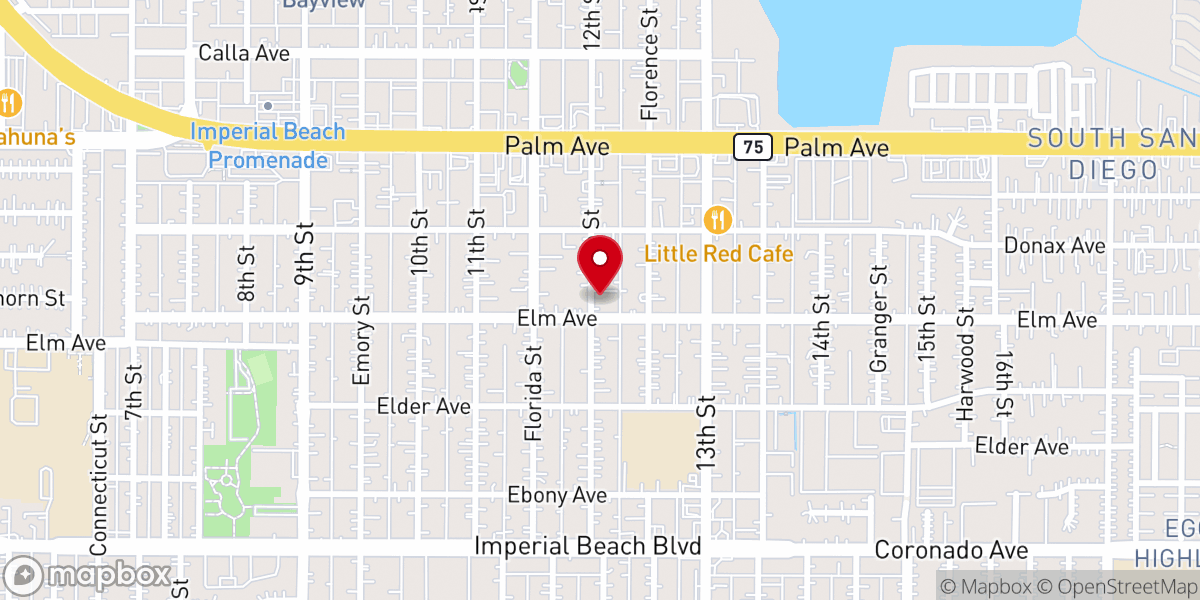Map showing location of Bible Believers Baptist Church