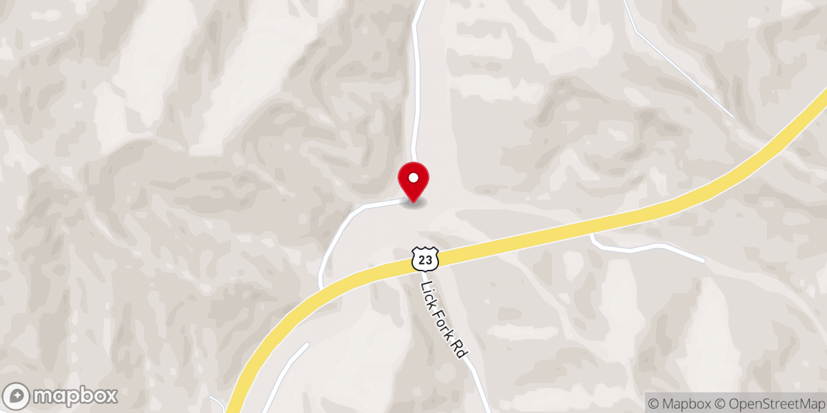 Map showing location of Pilgrims Rest Church