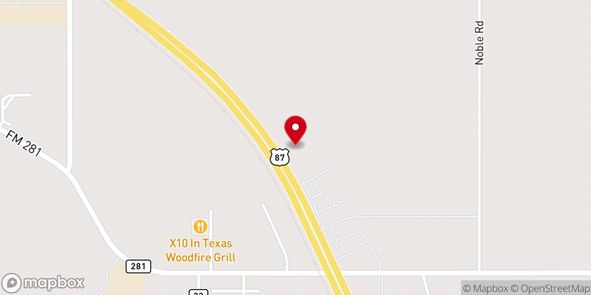 Map showing location of Liberty Baptist Church