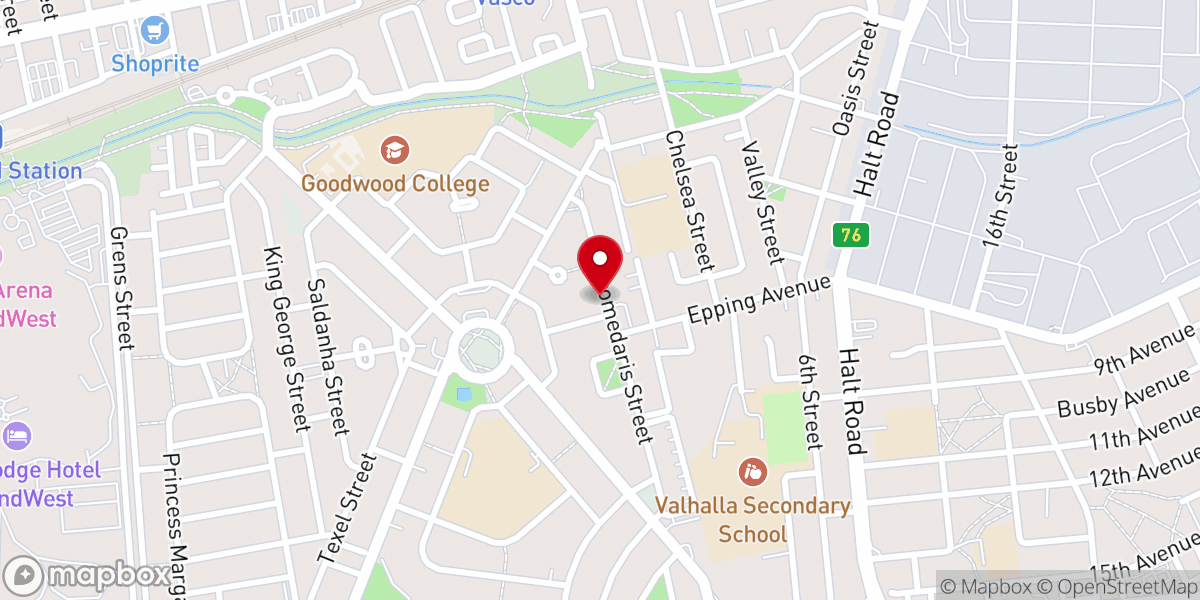 Map showing location of New Apostolic Church Ruyterwacht