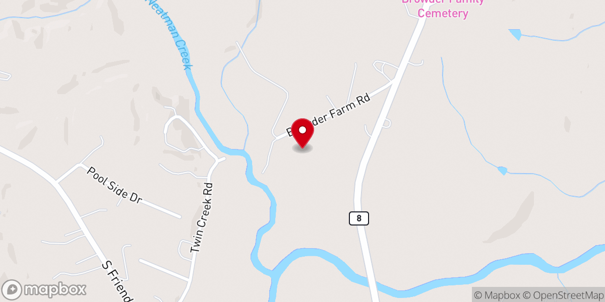 Map showing location of Crossroads of Life Ministries
