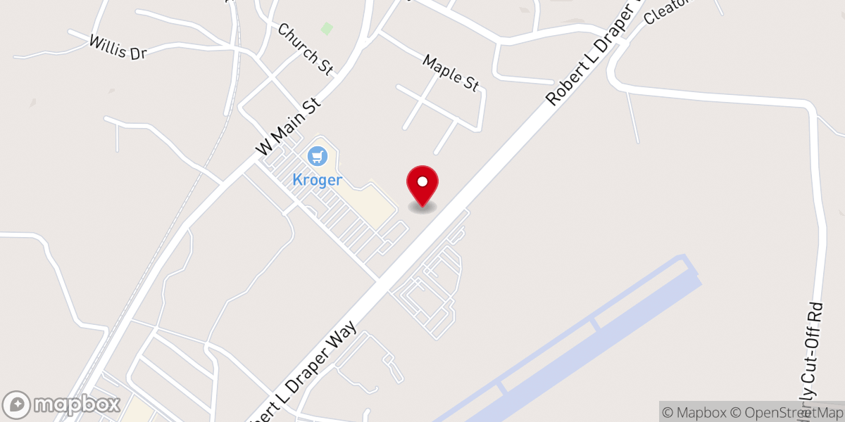 Map showing location of Crosspoint Church