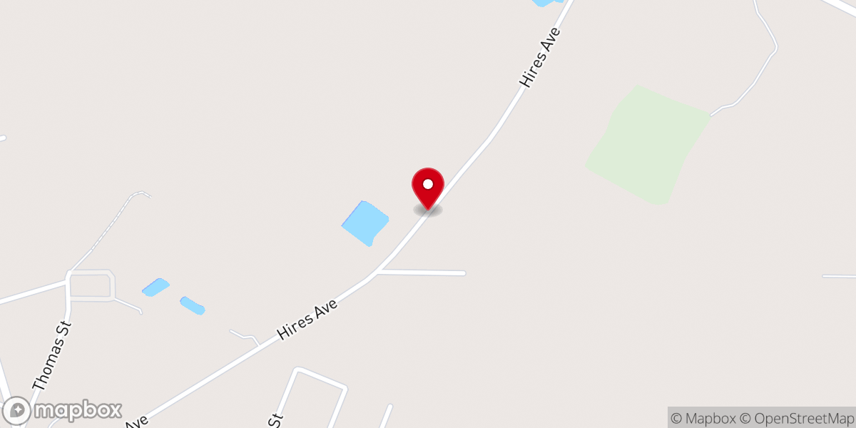 Map showing location of Odum Grove Baptist Church
