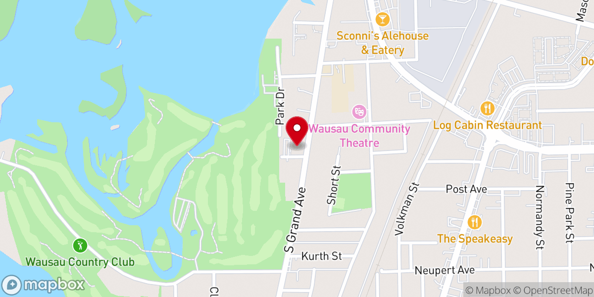 Map showing location of Peace United Church of Christ