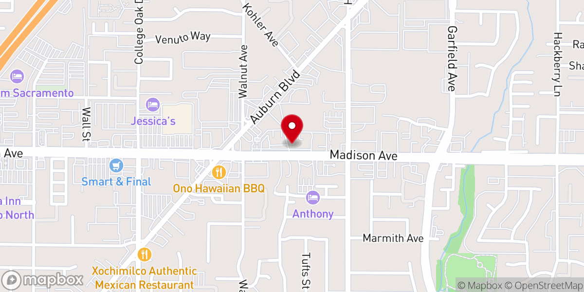 Map showing location of Pentecost Church