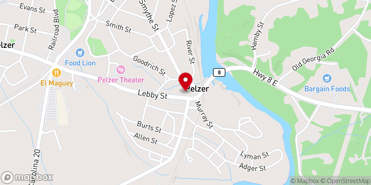 Map showing location of Mercy outreach ministry