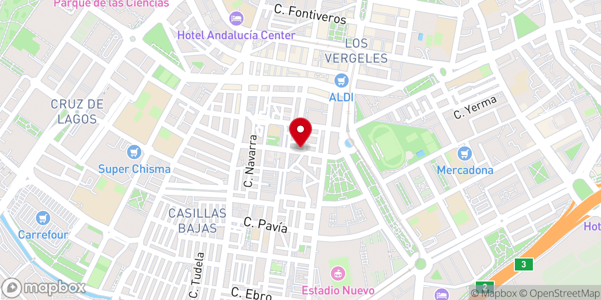 Map showing location of Iglesia Pentecostal Unida de España los Pentecostales de Granada