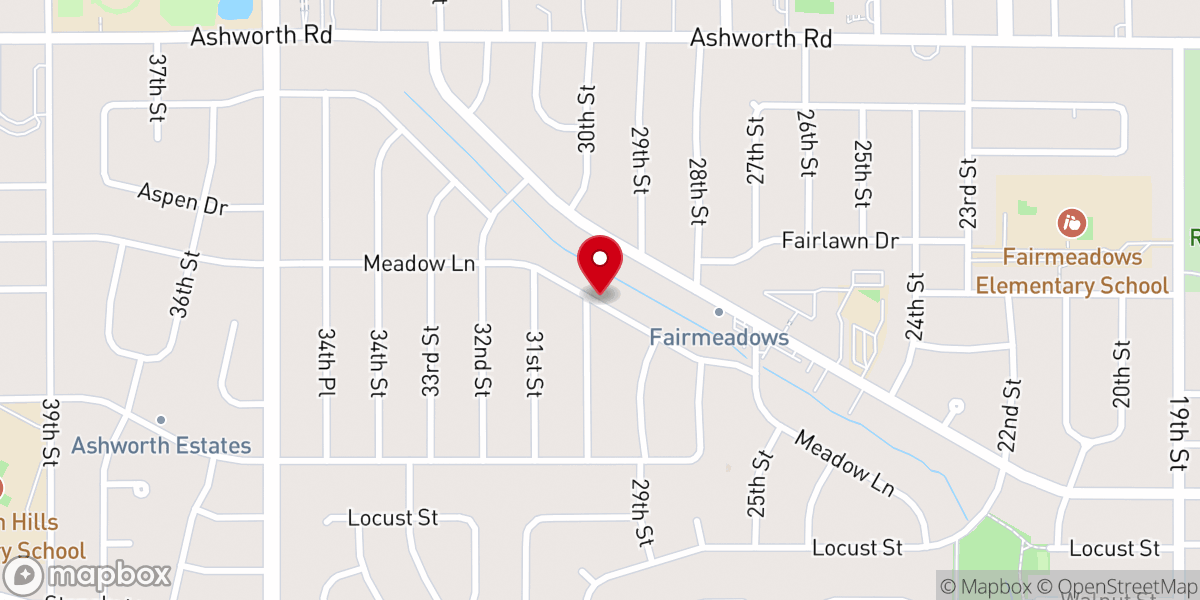 Map showing location of Iowa Caregivers