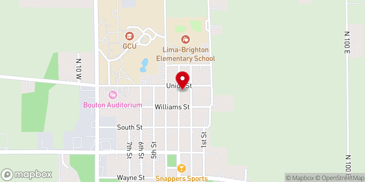 Map showing location of St Mark's Episcopal Church