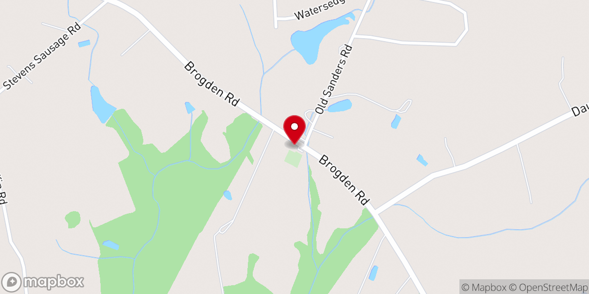 Map showing location of Sanders Chapel United Methodist Church