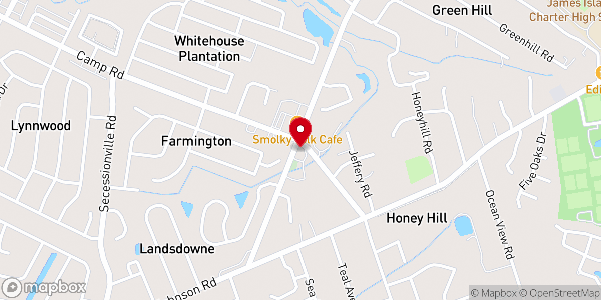 Map showing location of Saint James Anglican Church