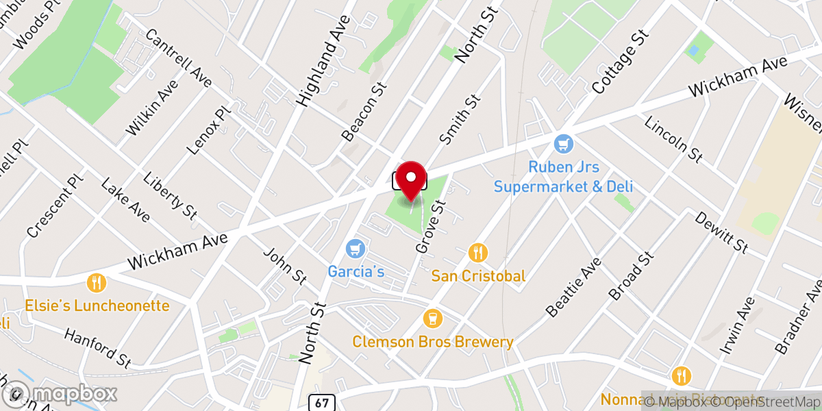 Map showing location of Thrall Park
