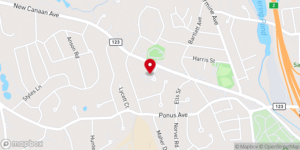 Map showing location of Broad River Church