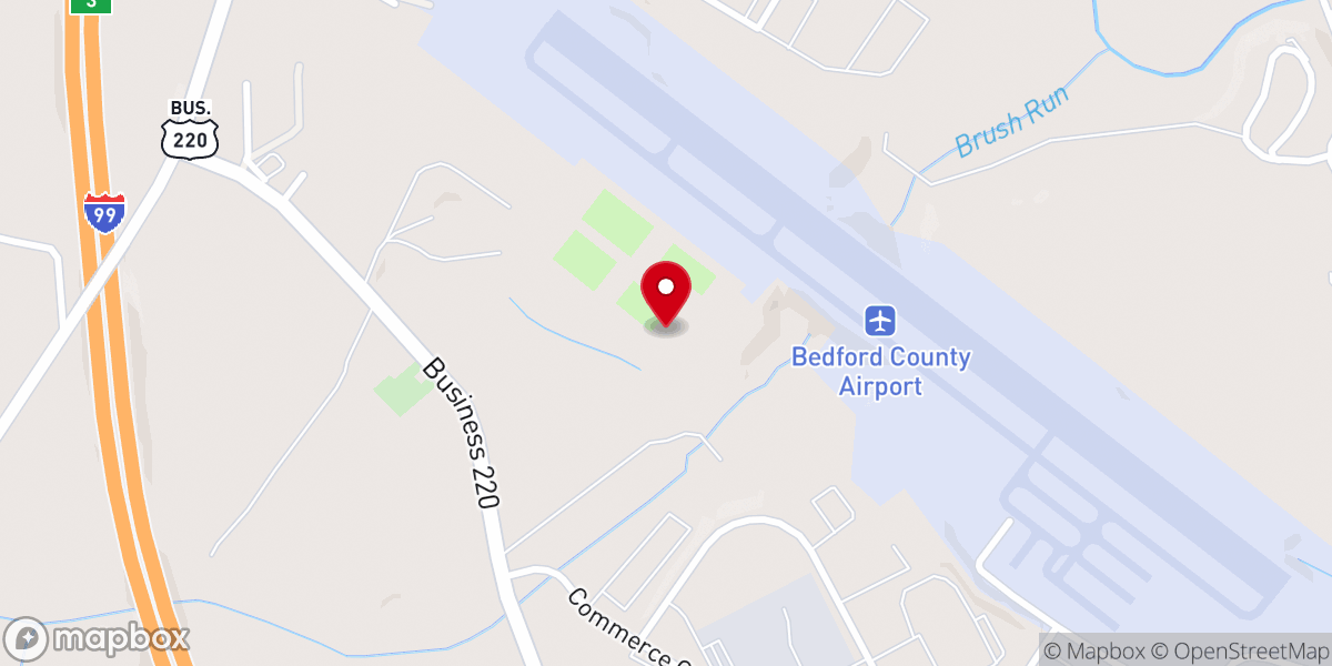 Map showing location of Heartland Soccer Fields at Crossland Bible Church