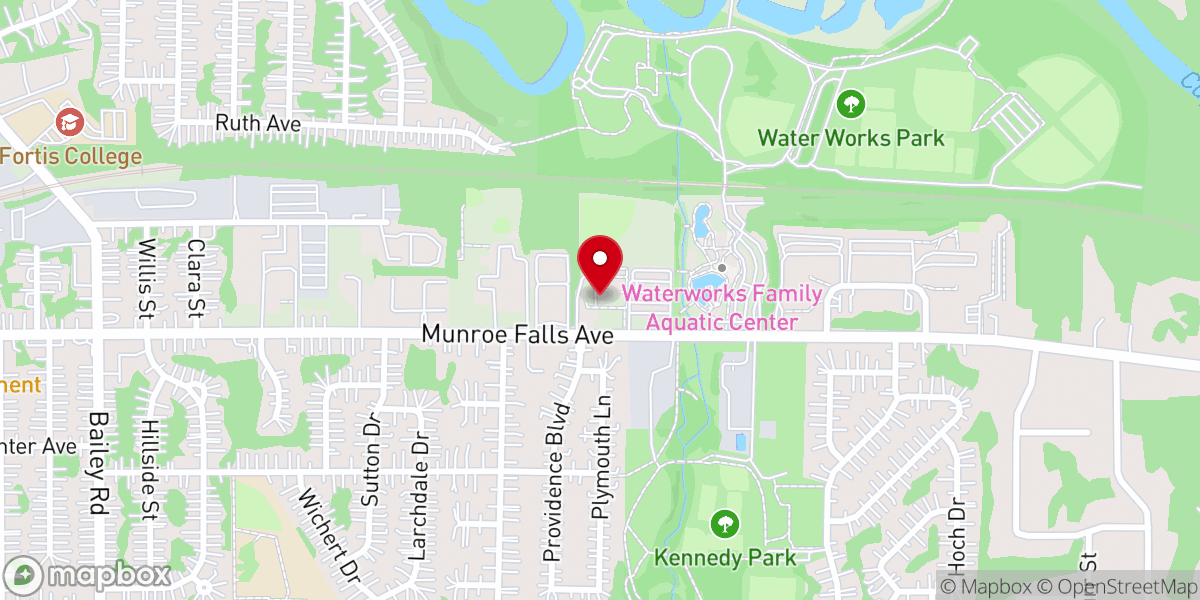 Map showing location of St. Eugene Catholic Church