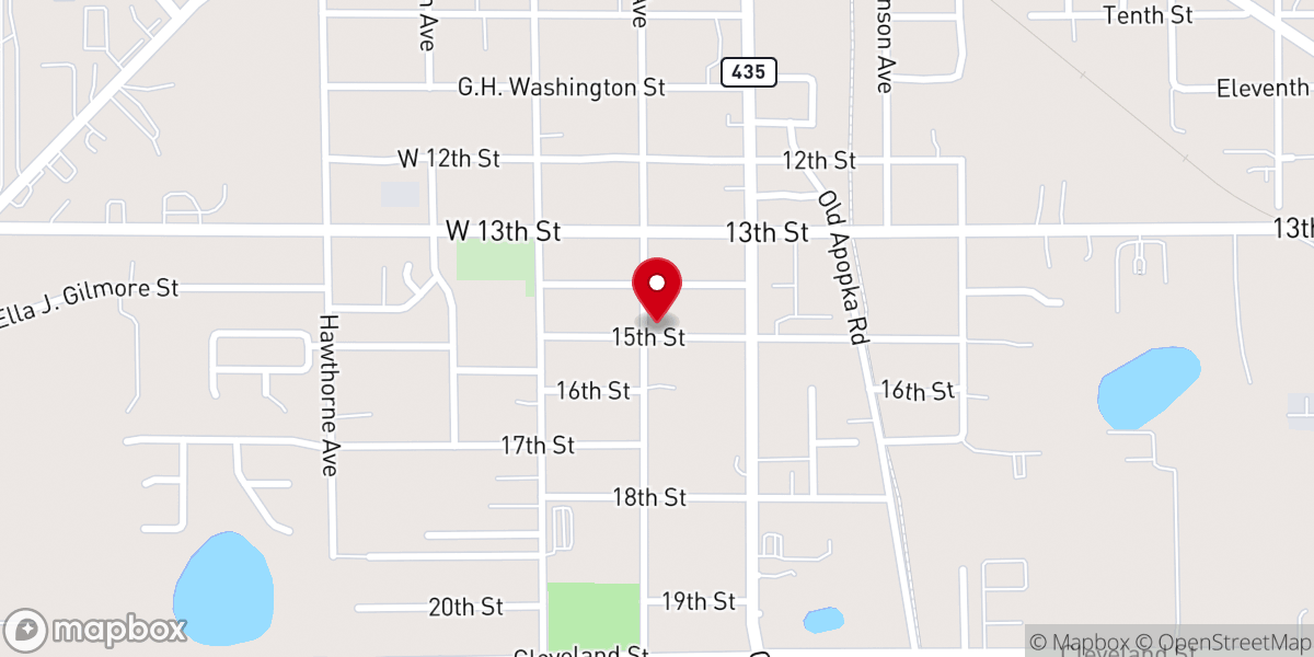 Map showing location of House of God Church