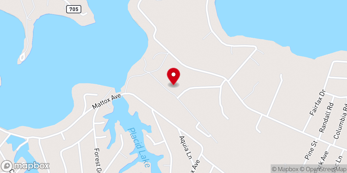 Map showing location of Thousand Trails Harbor View