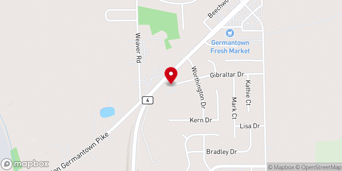 Map showing location of Carpenter's House Baptist Church