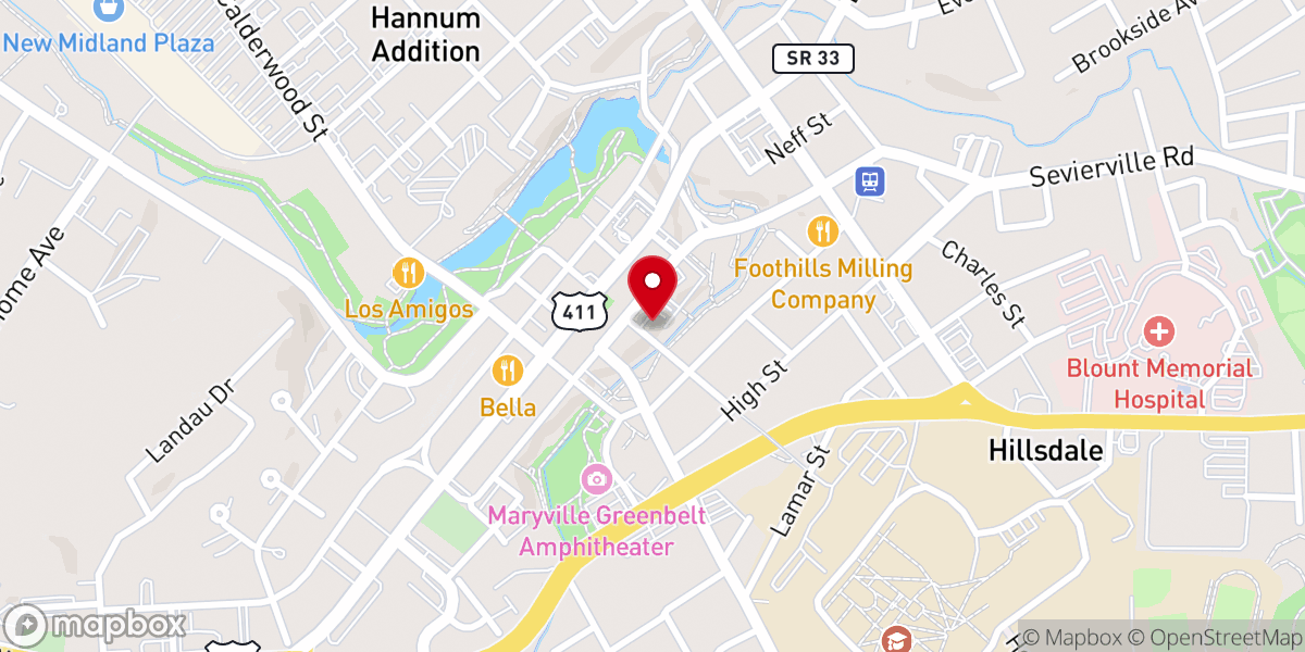 Map showing location of Coram Deo Baptist Church