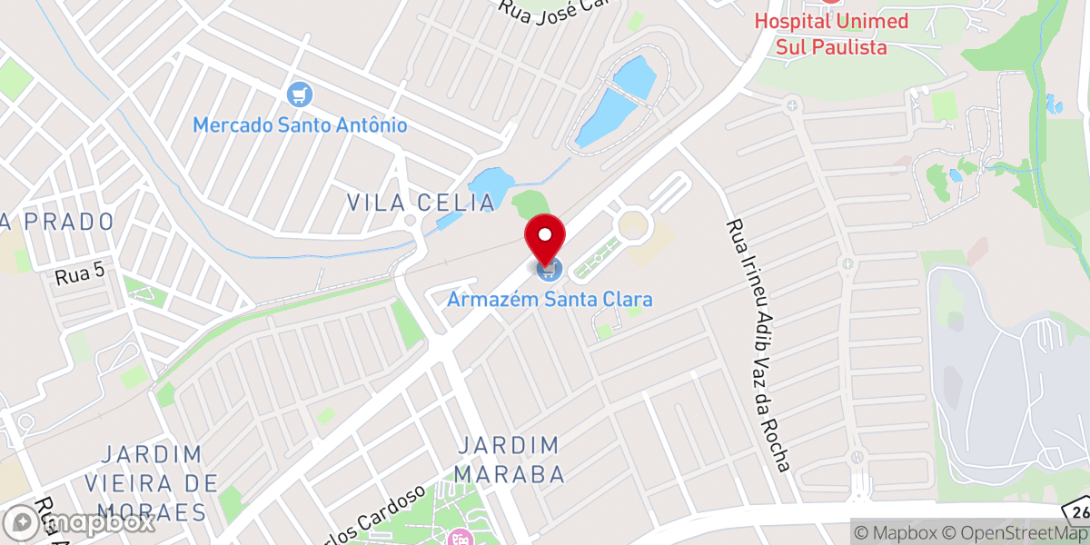 Map showing location of Igreja Nossa Senhora do Carmo
