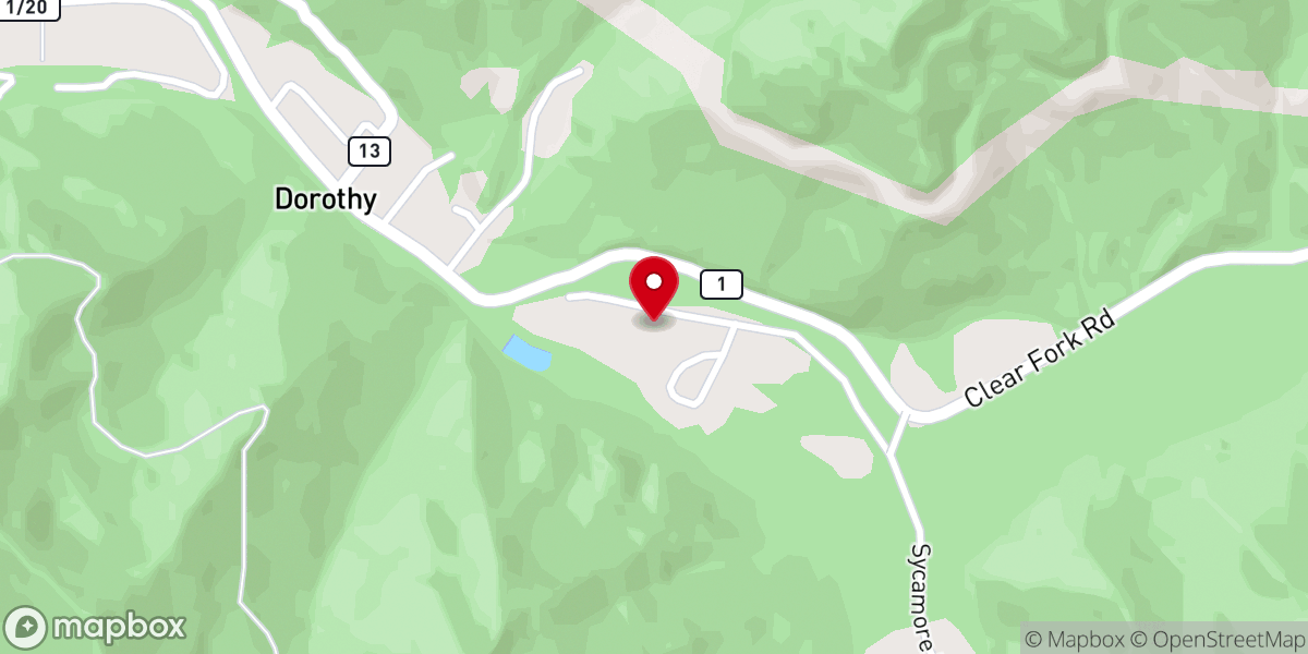 Map showing location of Little Green Church