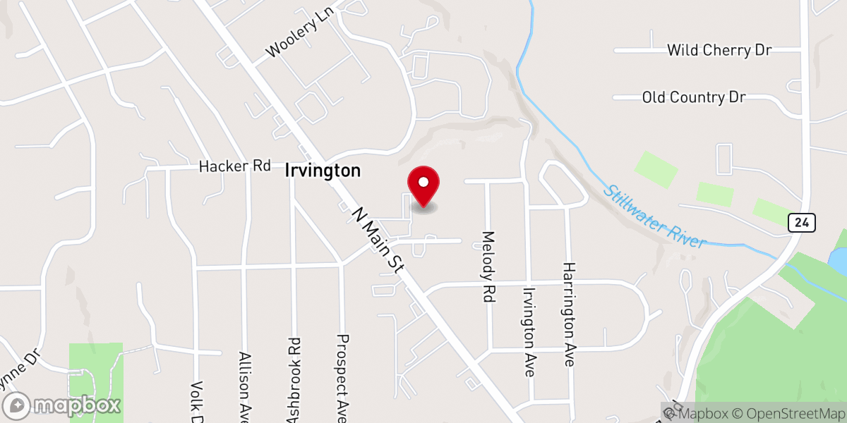 Map showing location of Greenview Calvary Tabernacle