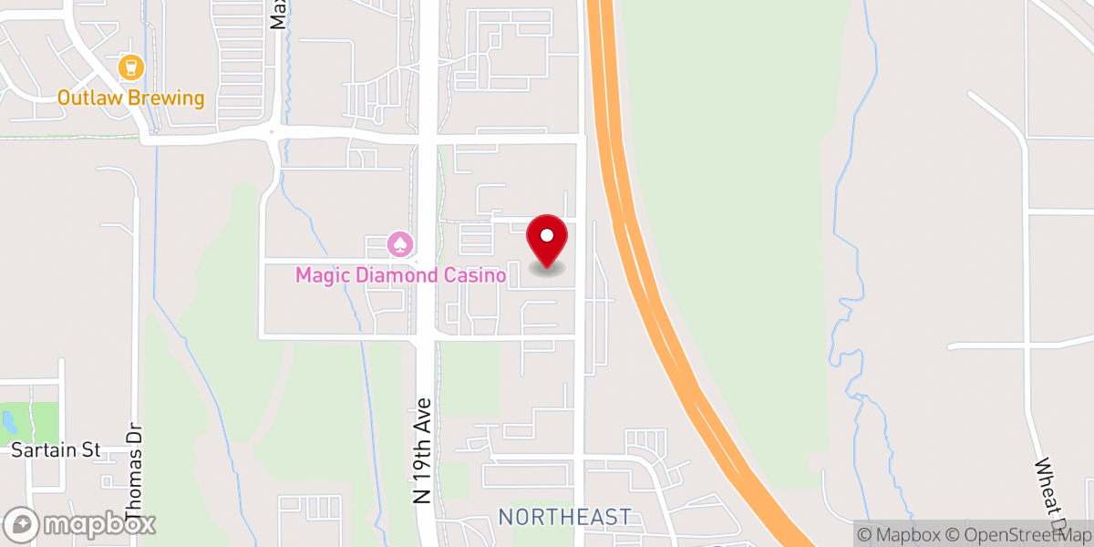 Map showing location of Venture Church