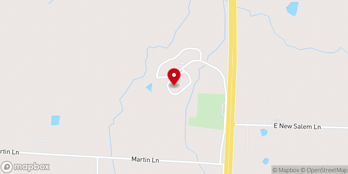 Map showing location of Baptist Homes of Ashland