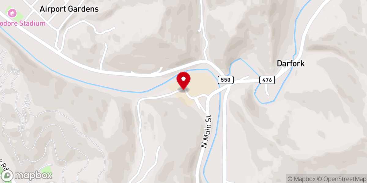 Map showing location of New Vision Discipleship Center