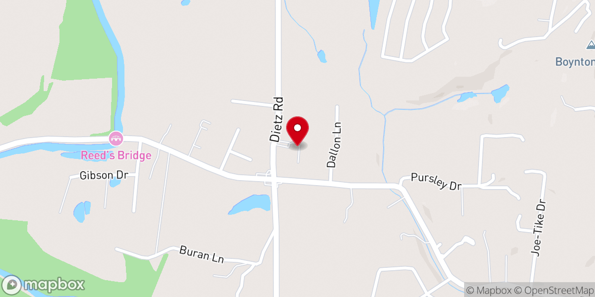 Map showing location of Fort Baptist Church