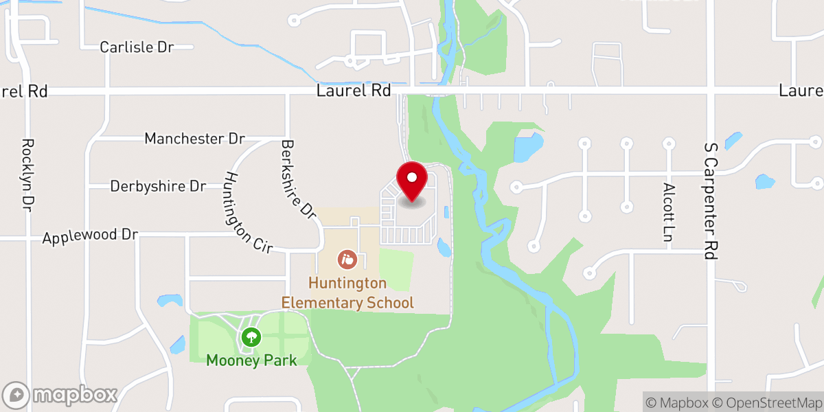 Map showing location of Grace Baptist Church