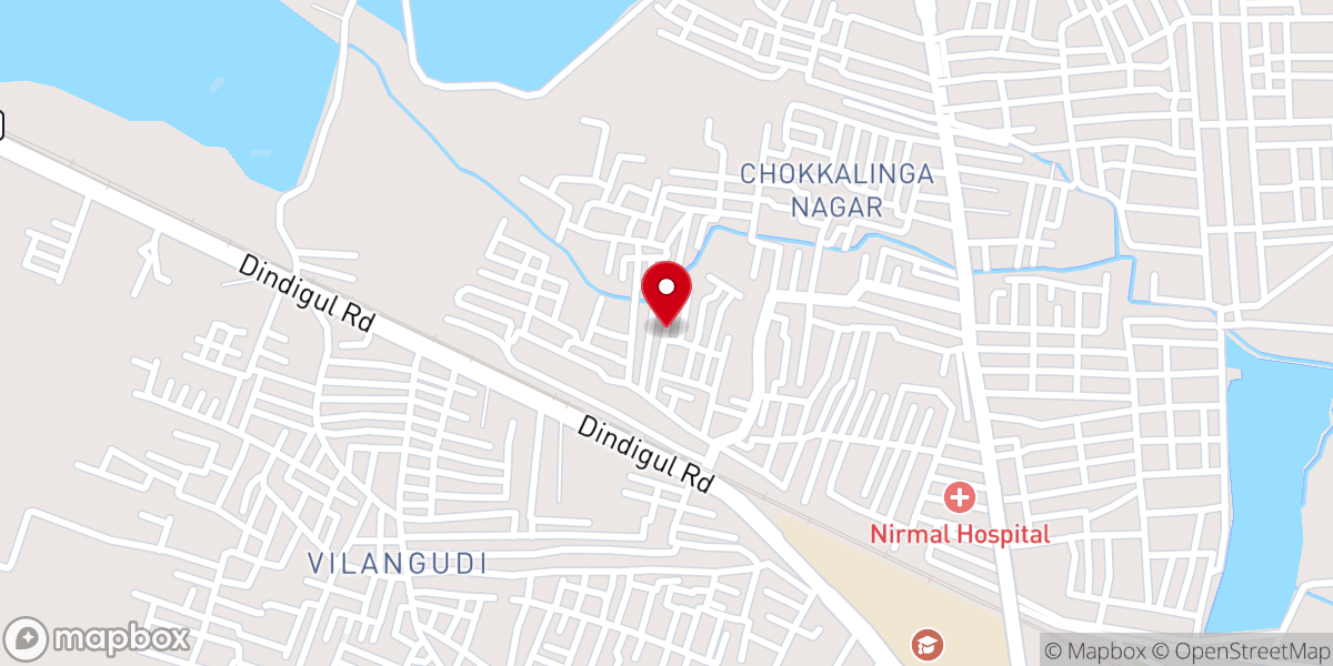 Map showing location of CARMEL CHURCH Madurai -18.