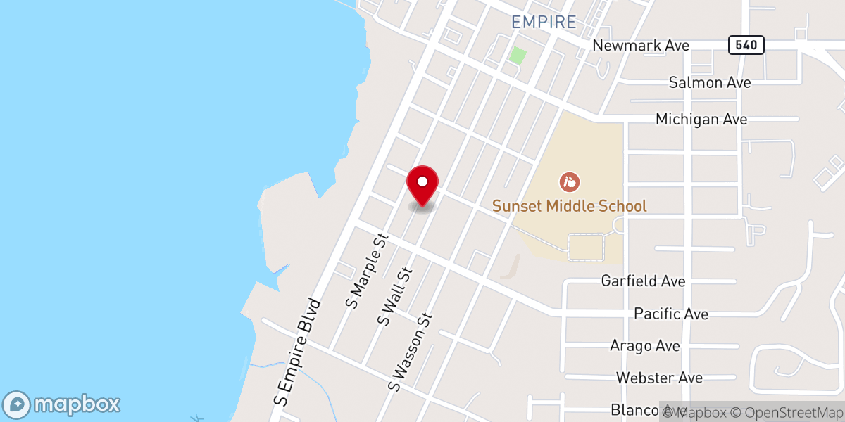 Map showing location of Christian Science Church