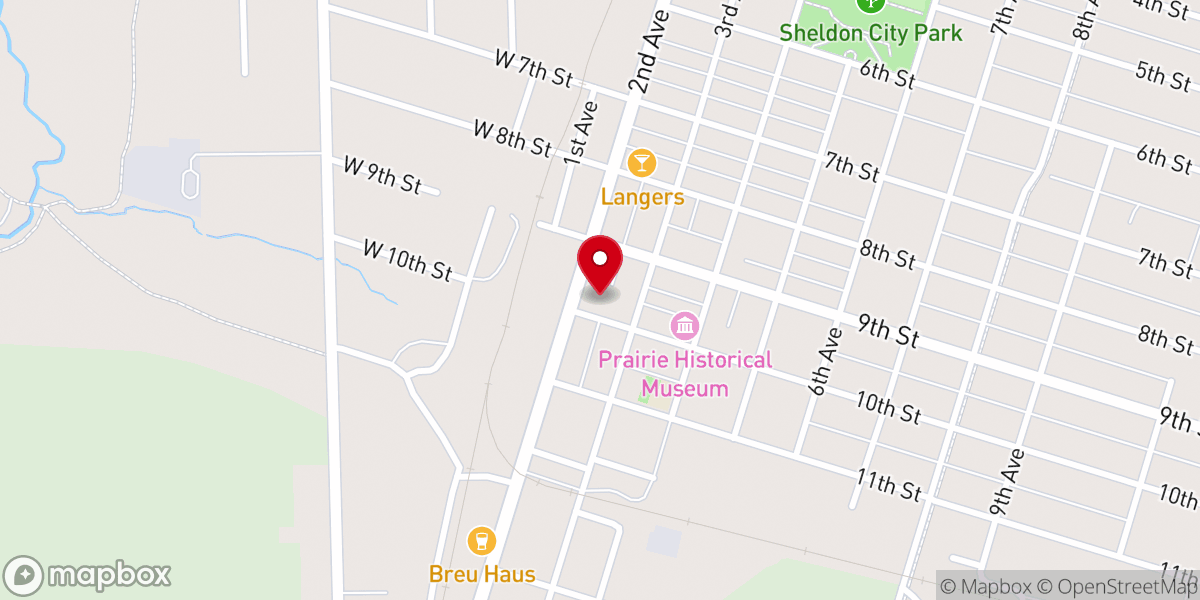 Map showing location of Bethel Church Offices
