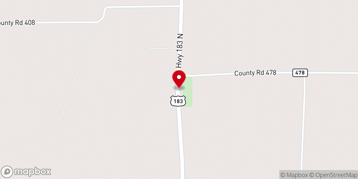 Map showing location of May Methodist Church