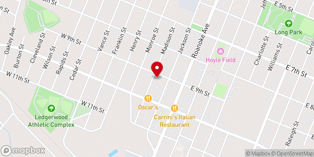 Map showing location of Old Landmark Church-Deliverance