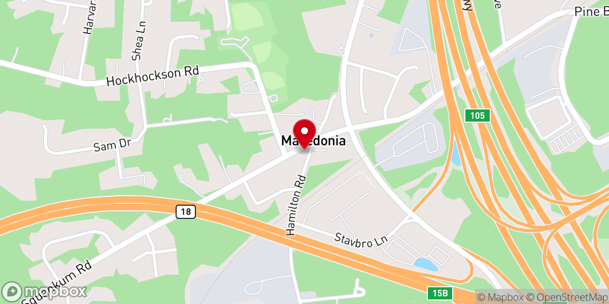 Map showing location of St Thomas AME Zion Church