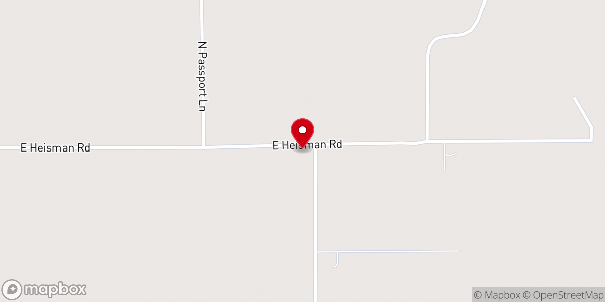 Map showing location of Long Prairie Church