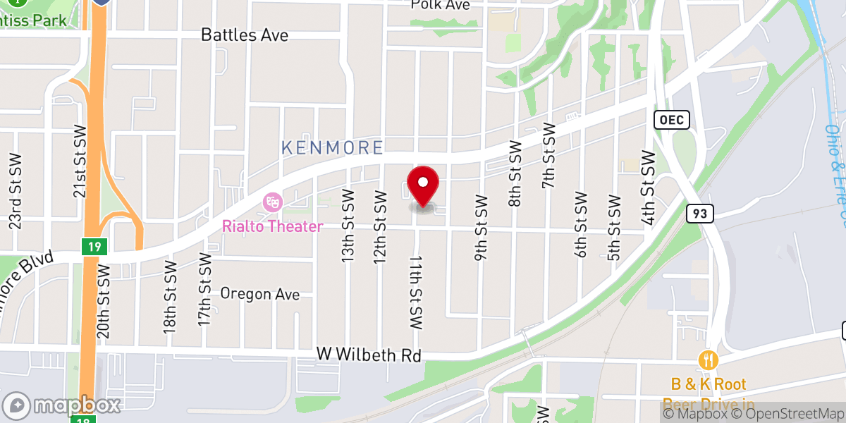 Map showing location of Goss Memorial Church