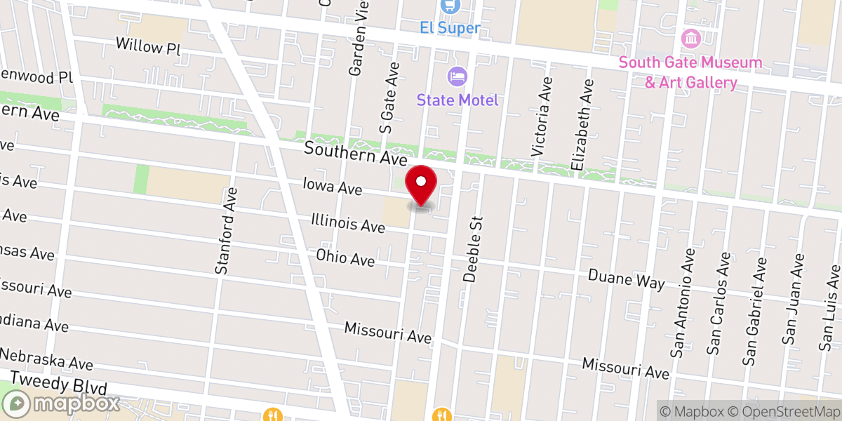 Map showing location of Saint Helens Convent