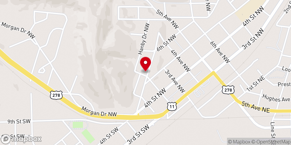Map showing location of Lester Street Chapel