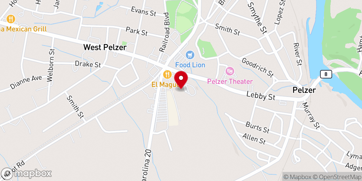 Map showing location of Harvest Wesleyan Church