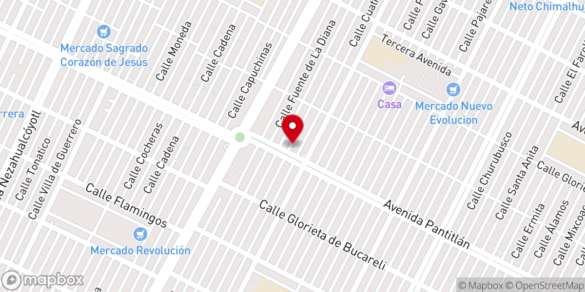 Map showing location of Iglesia Genesaret