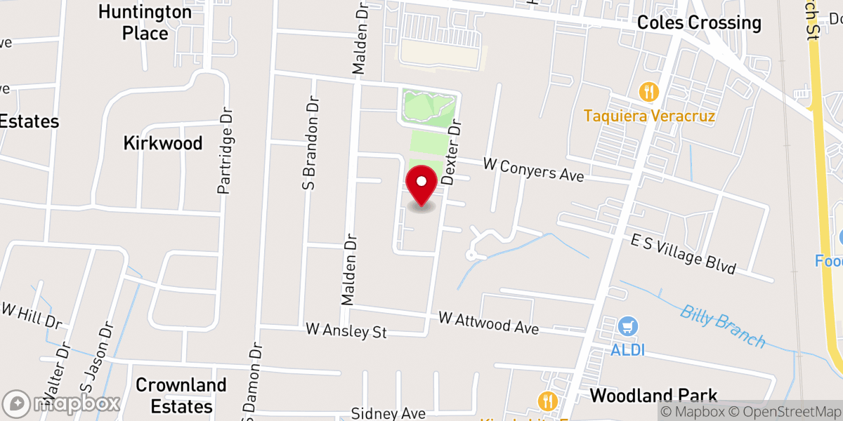 Map showing location of New Covenant Global Methodist Church