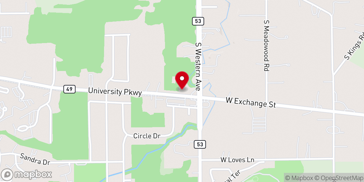 Map showing location of Miller Chapel AME Church
