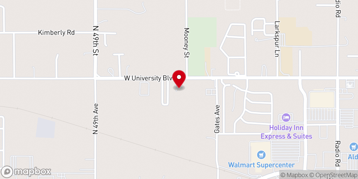Map showing location of Liveoak United Pentecostal Church