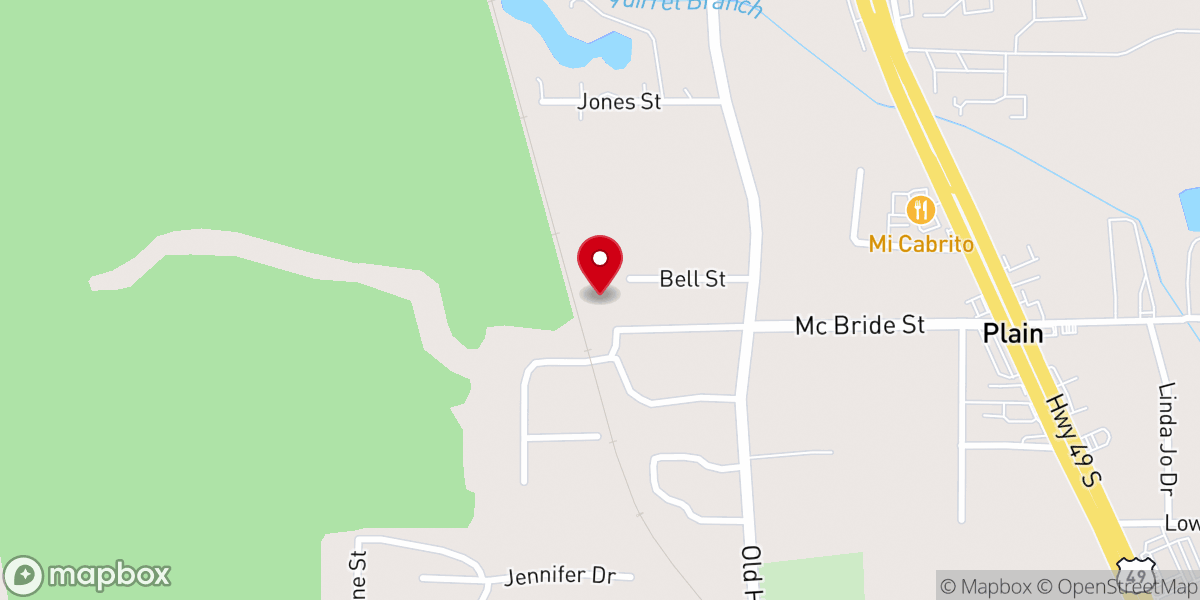 Map showing location of Pentecostal Church of God
