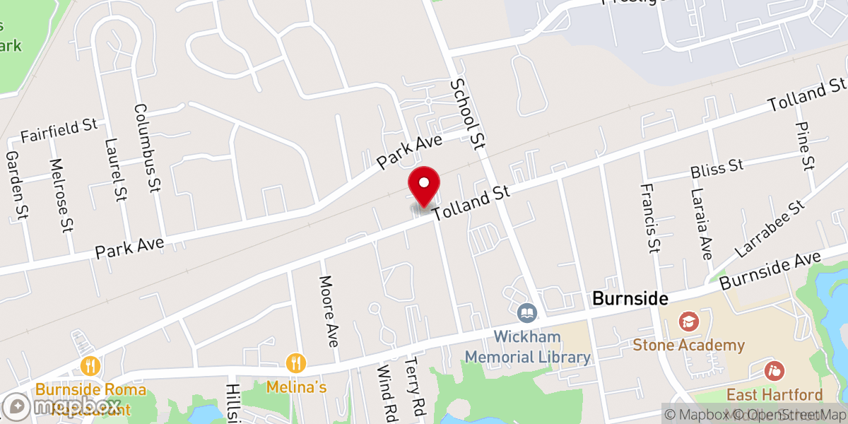 Map showing location of Agape Fellowship