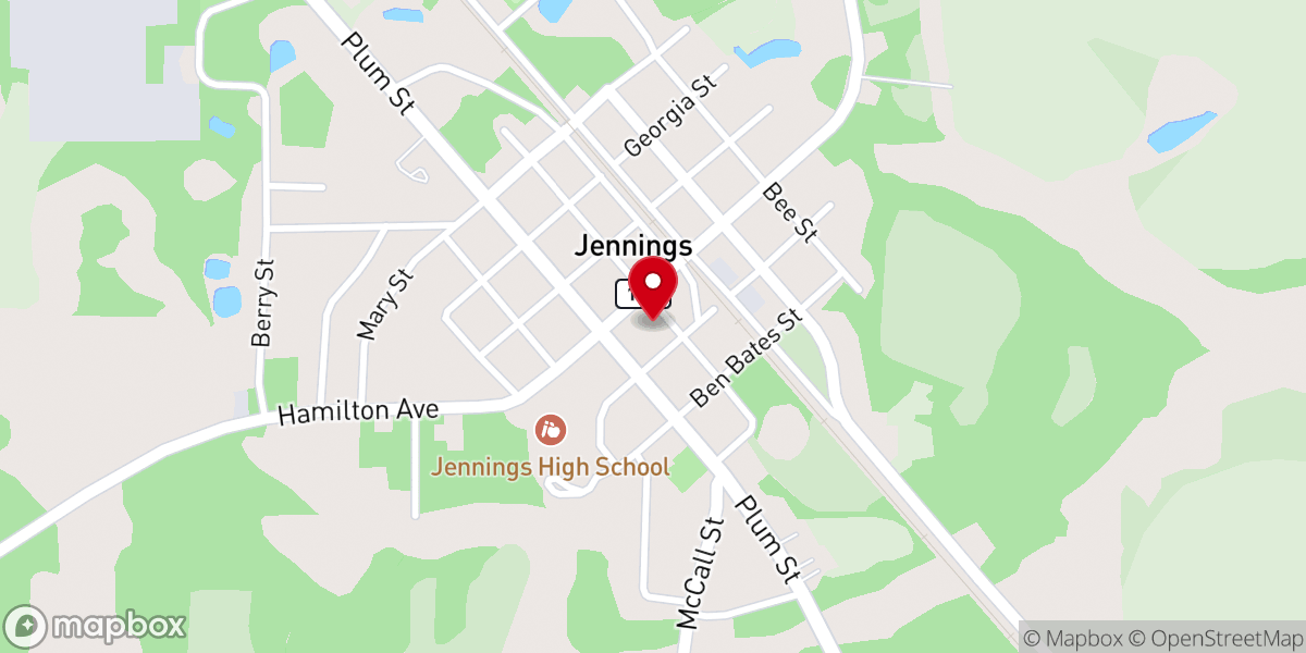 Map showing location of Jennings Community Church FL