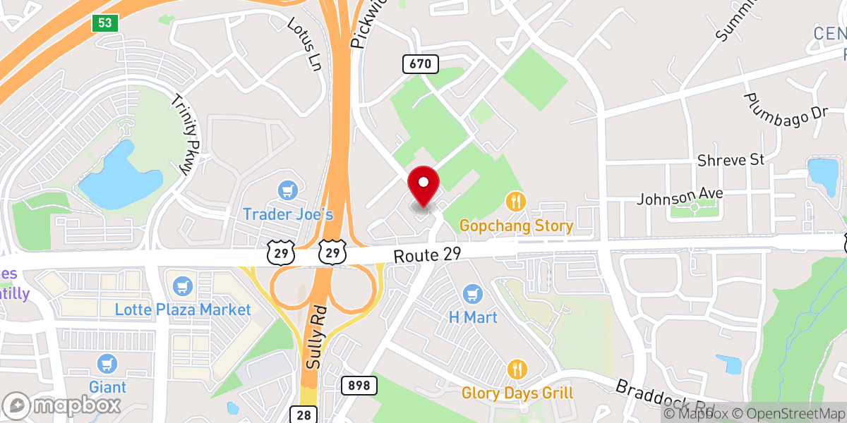 Map showing location of Centreville Church of Christ